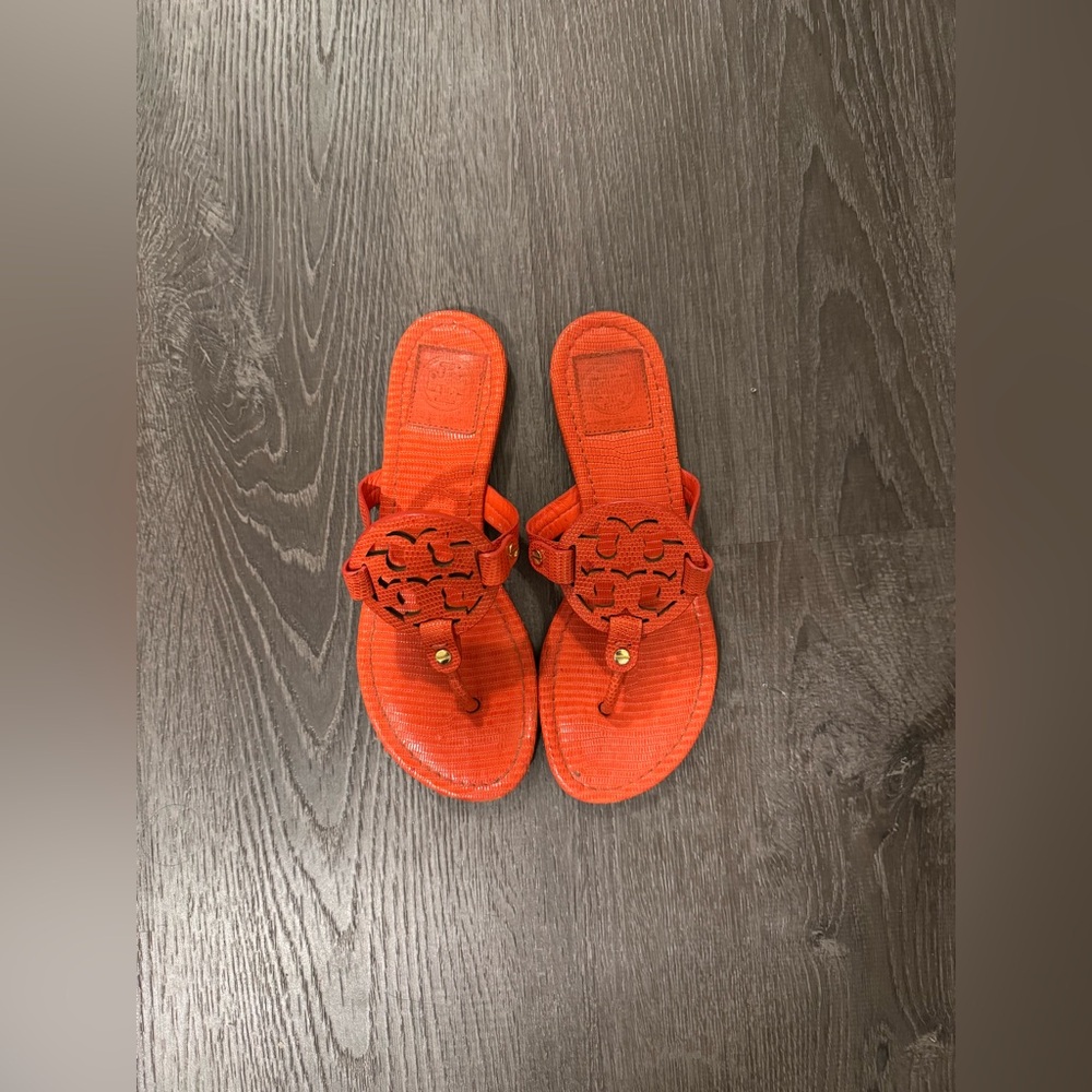 Tory Burch Women's Miller Orange Sandals